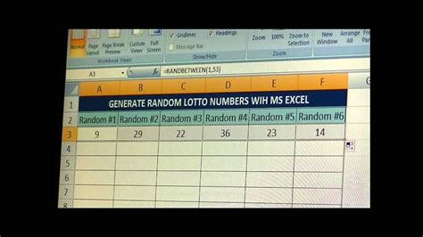 Create an <b>Excel</b> <b>lottery</b> <b>number</b> <b>generator</b> to produce 6 random <b>lottery</b> balls. . Excel lottery number generator based on previous results